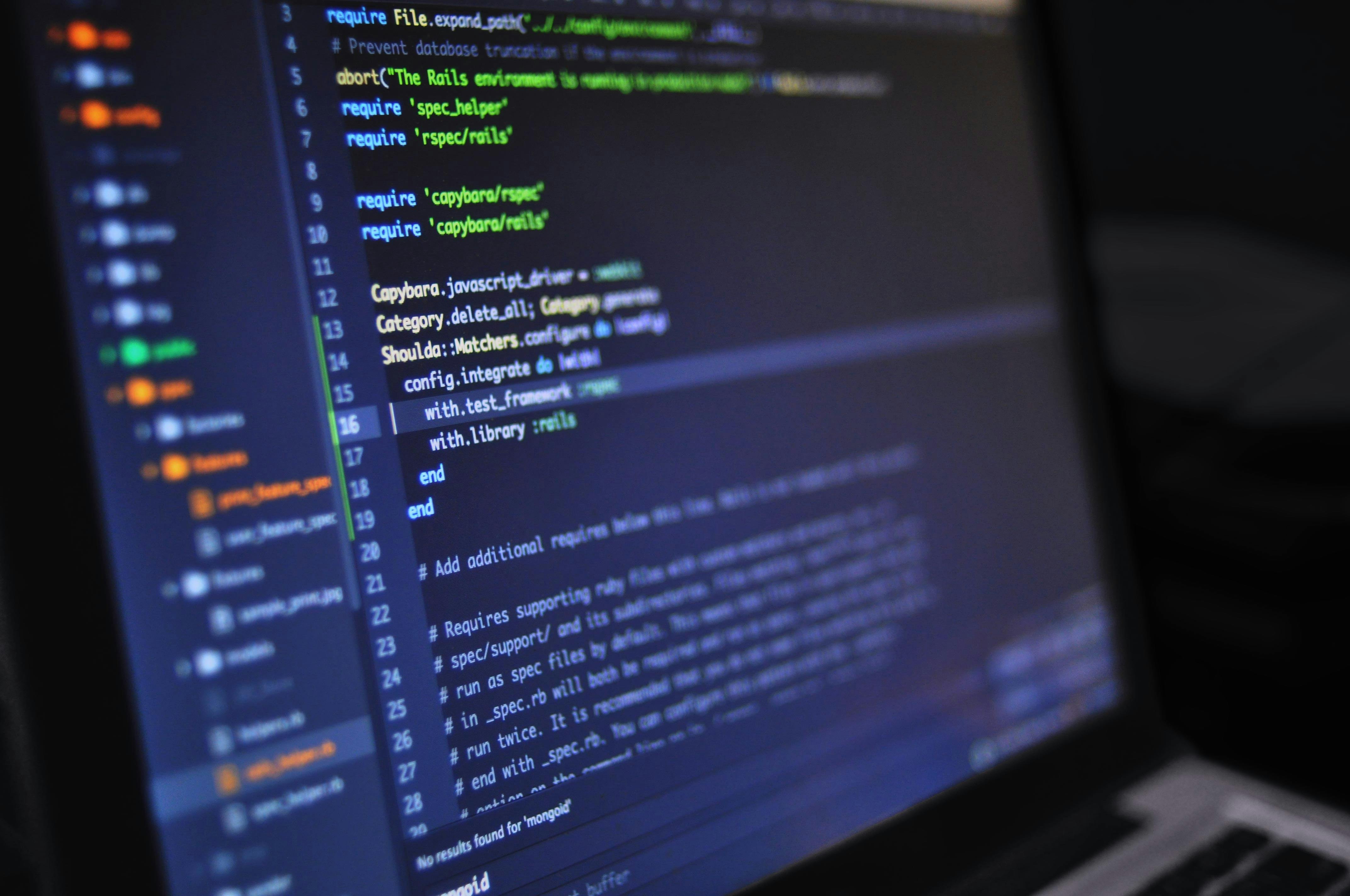 Software coding illustration